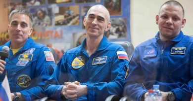 Tripulación de EU y Rusia parte a la Estación Espacial Internacional