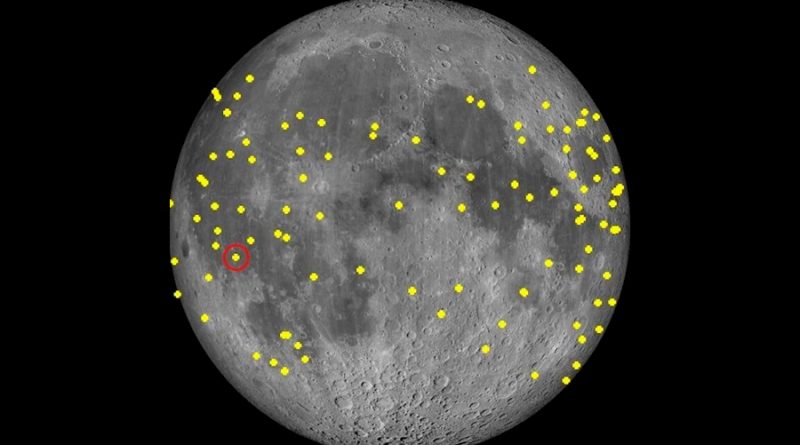 Registran un centenar de impactos de pequeños asteroides en la Luna en 3 años