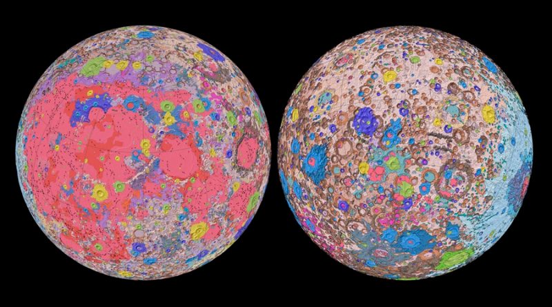 Este es el primer mapa geológico completo de la luna