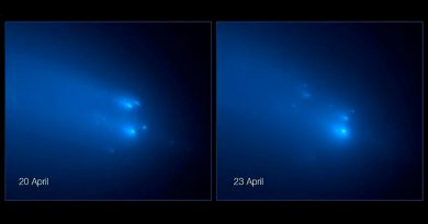 El Hubble capta las imágenes más nítidas de la rotura del cometa Atlas