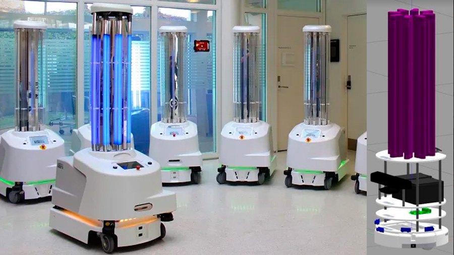 Desarrollan robot mexicano para desinfectar hospitales a través de luz UV  [VIDEO] - INVDES