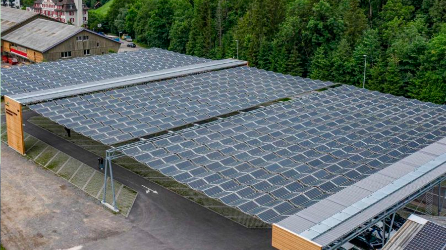 Crean un techo solar plegable que se contrae cuando el cielo se nubla