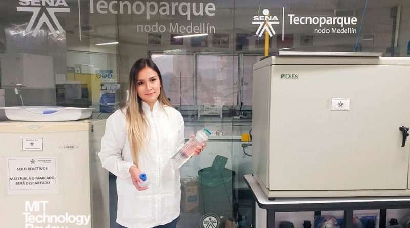 Innovadora colombiana crea económico filtro autónomo que elimina bacterias y virus del agua y la torna de consumo humano