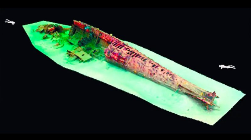 Arqueólogo mexicano halla submarino hundido en la Segunda Guerra Mundial