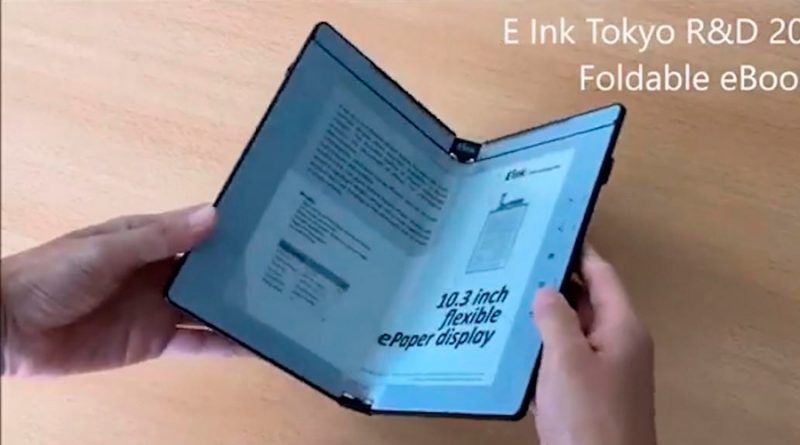 Las nuevas pantallas de tinta electrónica plegables convierten los ebooks en verdaderos libros
