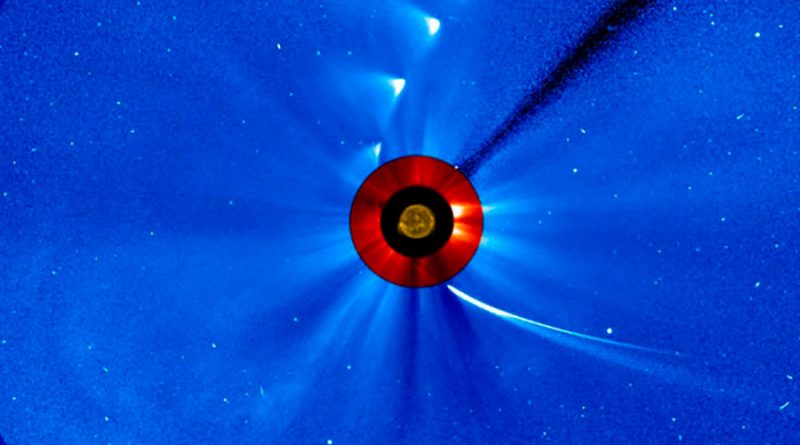 La NASA capta momento en que un cometa colisiona con el Sol