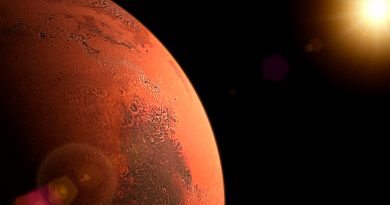 Descubren evidencias de tres lagos de agua salada escondidos bajo el polo sur de Marte