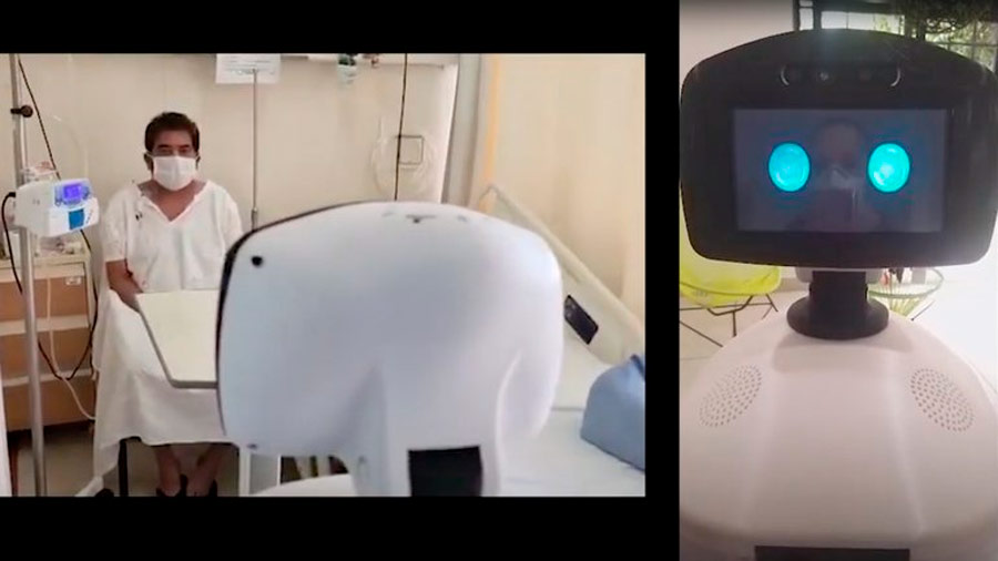 Una robot psicoterapeuta atiende a pacientes con coronavirus en un Hospital mexicano