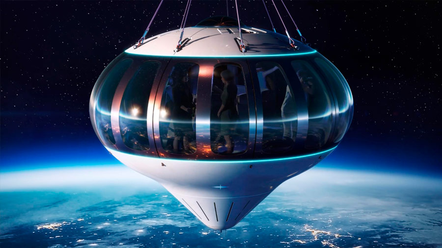 Un vuelo turístico en globo al borde del espacio se planea para 2024