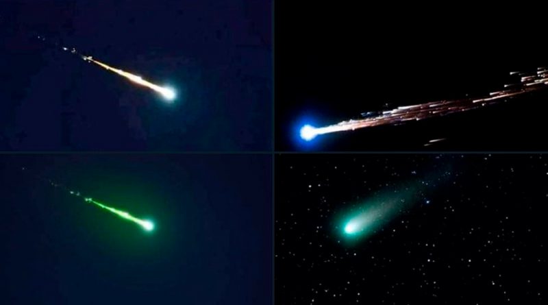 Se iluminó el cielo: las impactantes imágenes del meteorito que cayó en México