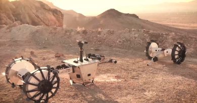 DuAxel, el robot de la NASA que hará rápel descolgándose con una cuerda por los cráteres de Marte