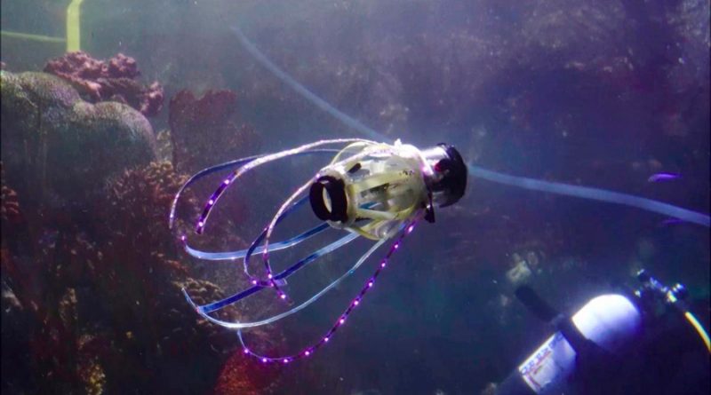 Este robot calamar se mueve igual que los ejemplares de verdad