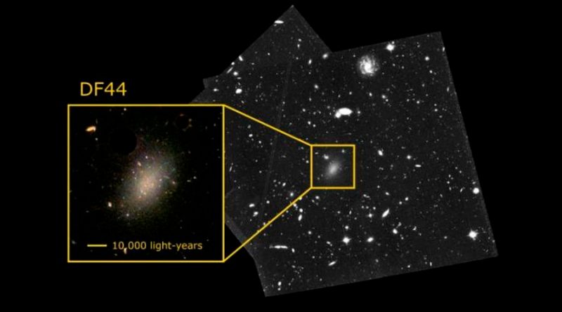 Resuelven el enigma de la extraña galaxia compuesta en un 99,99% de materia oscura