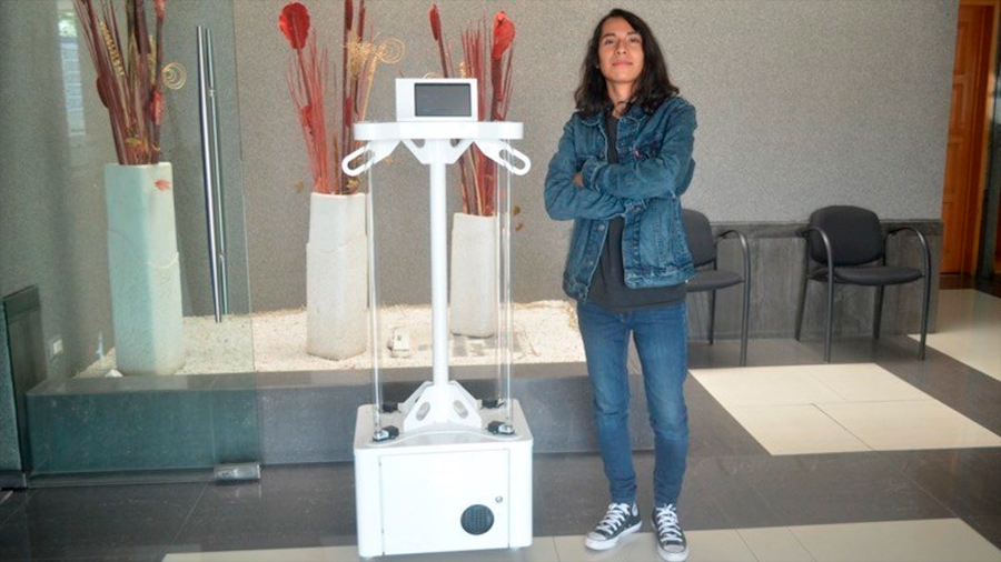 Estudiante mexicano crea dispositivo desinfectante equipado con luz UV y Ozono