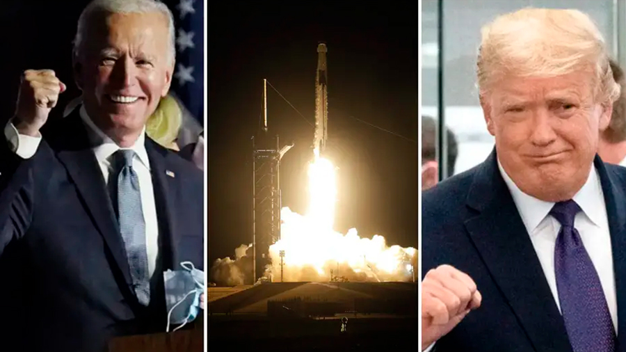 “Prueba el poder de la ciencia”: el pulso político entre Biden y Trump por SpaceX