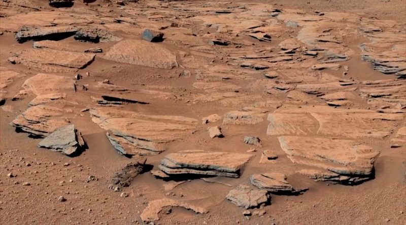 Huellas geológicas de una gran inundación en el ecuador de Marte