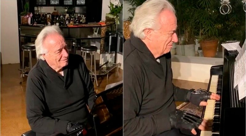 Momento único: un pianista vuelve a tocar tras 20 años gracias a unos guantes biónicos
