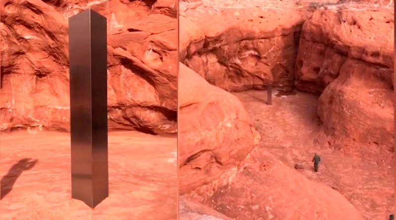 Desaparece el misterioso "monolito" de metal hallado en un desierto de EU