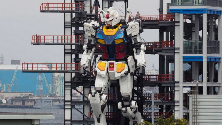 El robot Gundam gigante de Japón hace una asombrosa exhibición de movilidad
