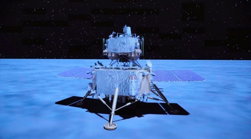 La nave china Chang'e 5 recolecta muestras lunares horas después de aterrizar