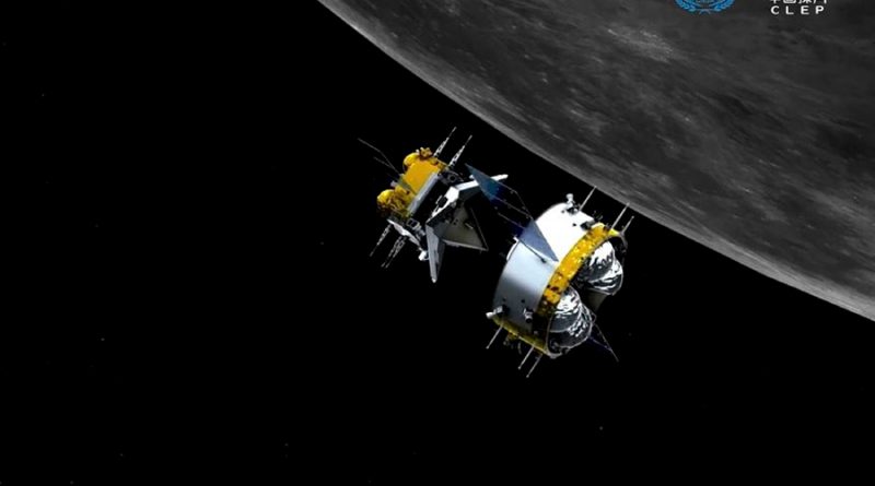 La nave espacial china inicia el regreso a Tierra con rocas lunares