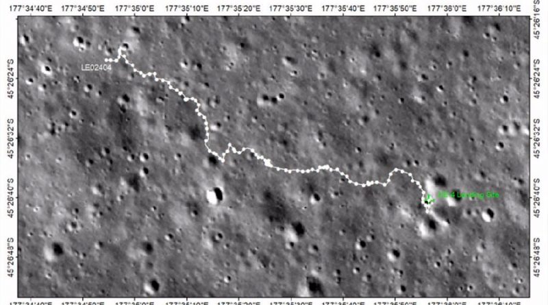 El rover chino en la cara oculta de la Luna supera los 600 metros