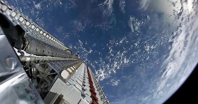 Videos muestran el ‘tren de satélites’ enviado por Elon Musk