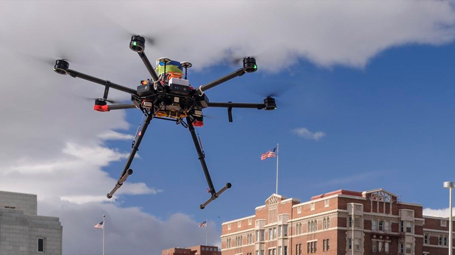 Crean una red cuántica con drones que impide el fisgoneo