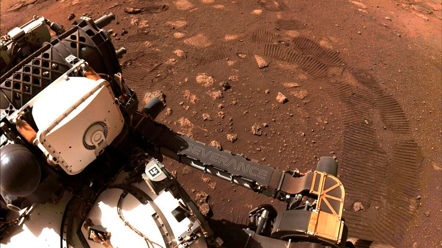 Perseverance deja sus primeras rodadas en la superficie de Marte