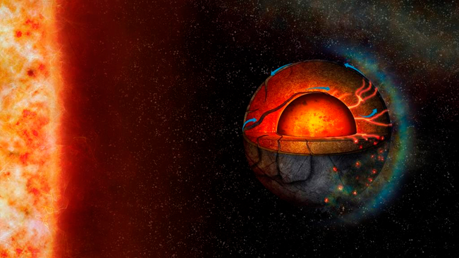 Los volcanes pueden iluminar el lado oscuro de un planeta a 45 años luz