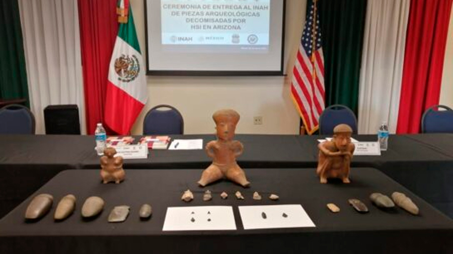 Regresan a México 277 piezas arqueológicas