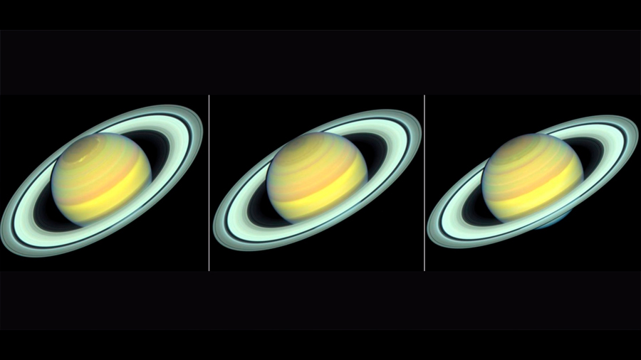 Hubble observa cambios estacionales en Saturno