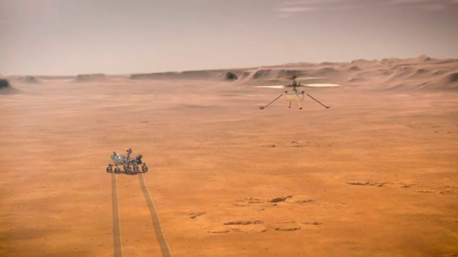 Alistan primer vuelo de un helicóptero en Marte; Ingenuity podría despegar el 8 de abril