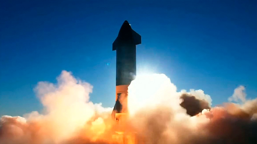 El cohete Starship de Space X se estrella durante el aterrizaje