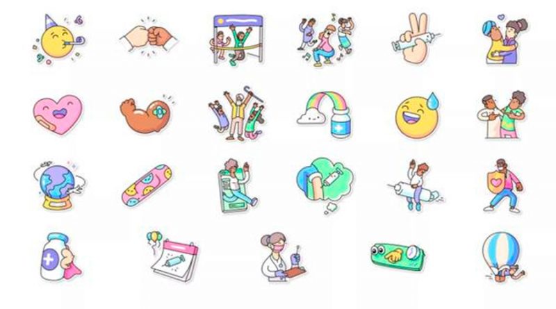 WhatsApp incorpora varios “stickers” para expresar sentimientos sobre vacunas covid-19