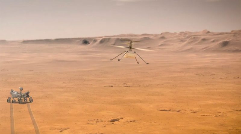 Así fue el primer vuelo de Ingenuity, el helicóptero de Perseverance en Marte