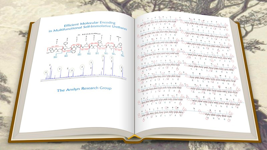 Un pasaje de un libro de Jane Austen es codificado en un polímero