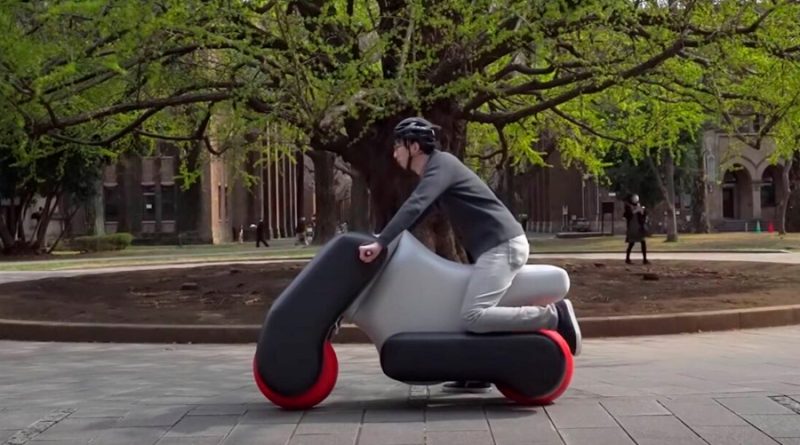 científicos japoneses apuestan por los vehículos inflables como el futuro de la movilidad