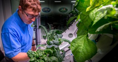 Una verdura china florece en el espacio: la Estación Espacial Internacional