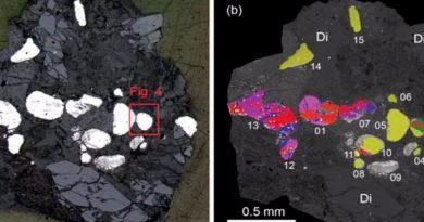 Un mineral solo visto en meteoritos existe en rocas del Mar Muerto