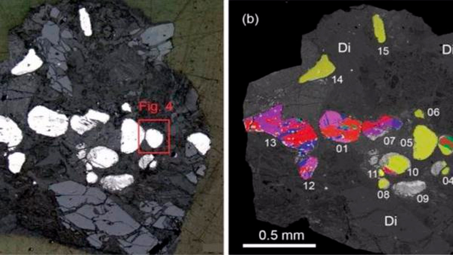 Un mineral solo visto en meteoritos existe en rocas del Mar Muerto