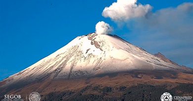 Volcán Popocatépetl presenta 87 exhalaciones y cinco horas de tremor
