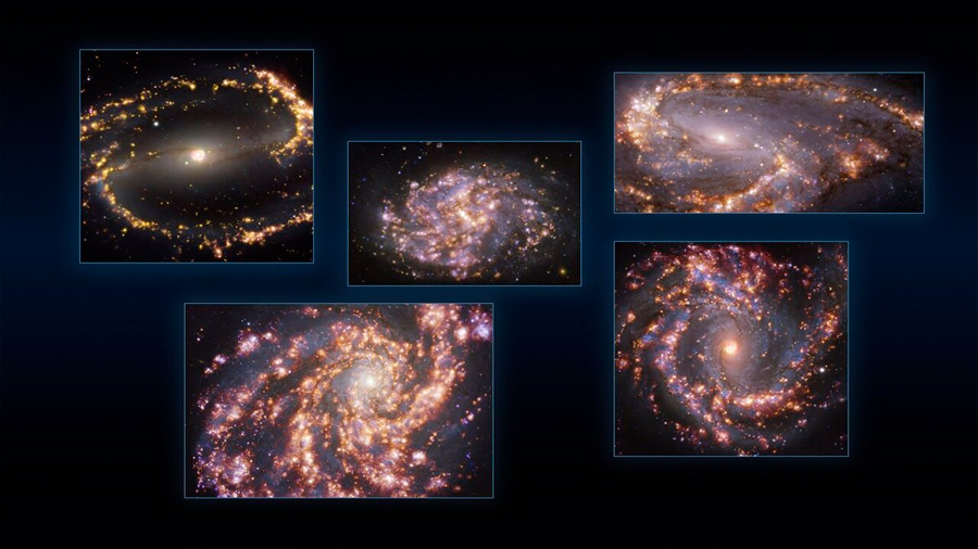 'Fuegos artificiales' galácticos arrojan luz sobre la formación de estrellas