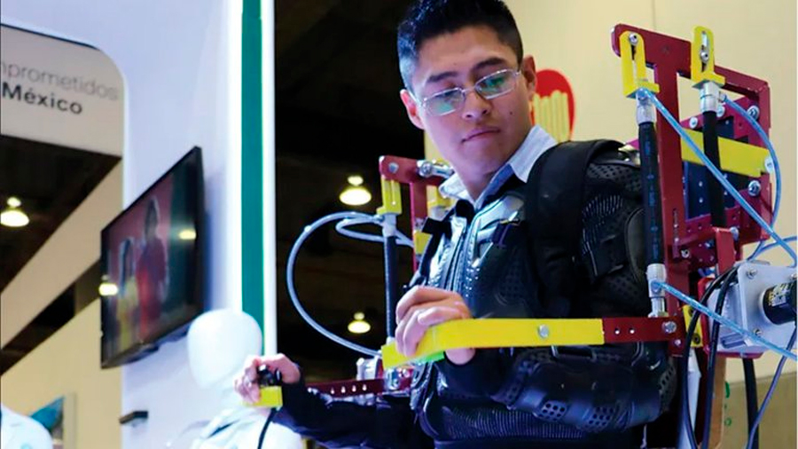 Estudiantes mexicanos diseñan exoesqueleto para cargas pesadas