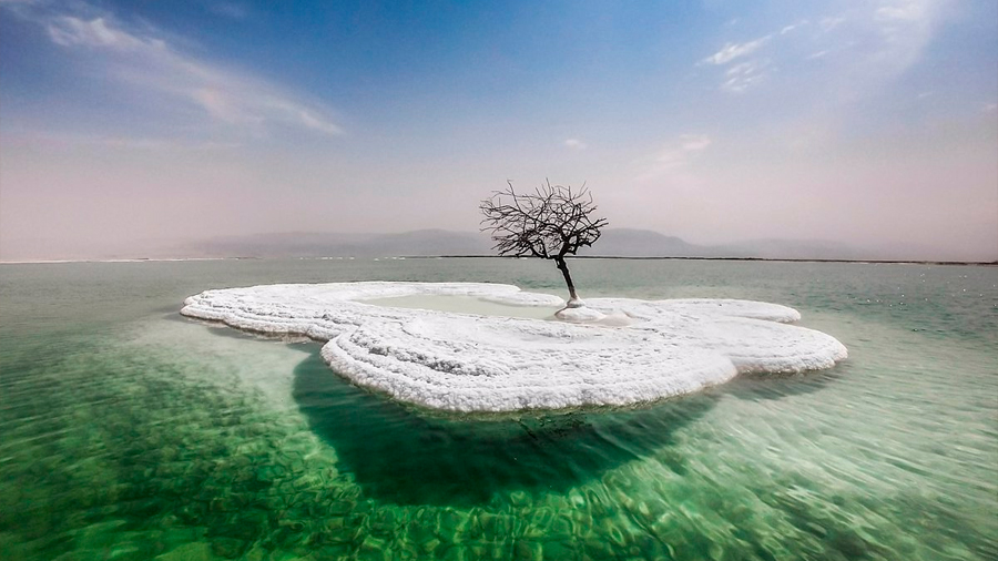 El Mar Muerto emite pulsos a medida que se seca