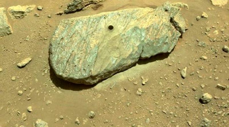 Perseverance logró perforar una roca de Marte para recolectar muestras