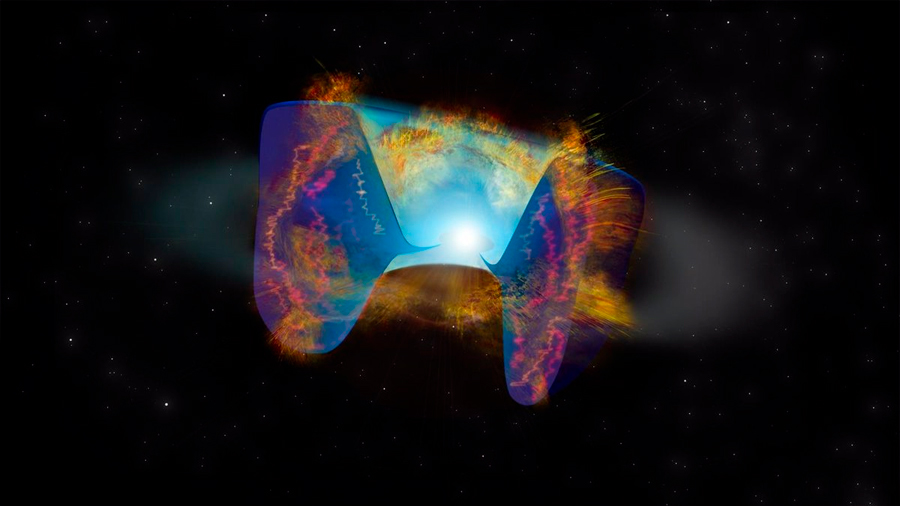 Observan por primera vez una colisión estelar que desencadena la explosión de una supernova