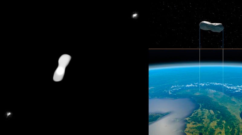 Nuevas imágenes del asteroide Cleopatra y sus dos ‘hijos’