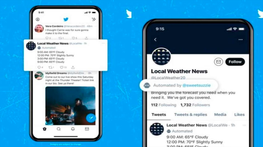 Twitter identifica las cuentas automatizadas o 'bots' que publican en al red social