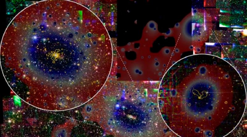 Descubren grupos de galaxias en camino hacia una épica colisión